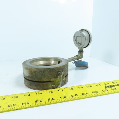 Continental Disc 8212426A 316 Stainless 3" Rupture Disc 275PSIG @ 400°F W/ Gauge