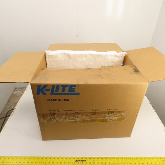 K-Lite RCF Refractory Ceramic Fiber Blanket 8# lb/cf 1" x 24" x 25' L