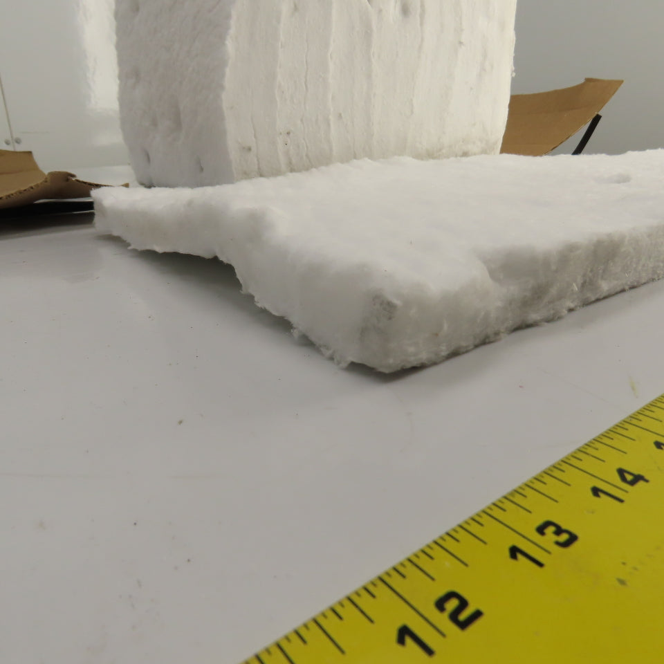 K-Lite #8 RCF Refractory Ceramic Fiber Anchored Block 1" x 12" x 24" L Lot Of 8