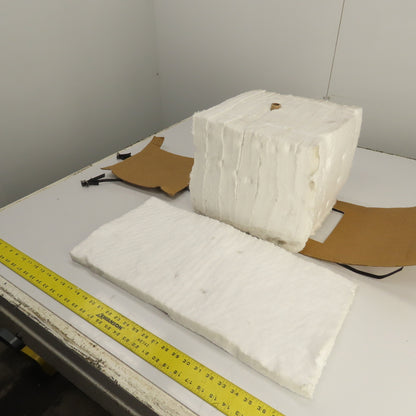 K-Lite #8 RCF Refractory Ceramic Fiber Anchored Block 1" x 12" x 24" L Lot Of 8