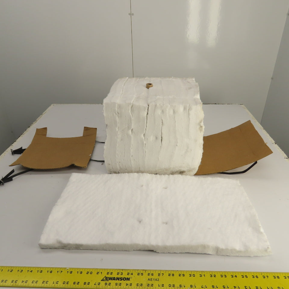K-Lite #8 RCF Refractory Ceramic Fiber Anchored Block 1" x 12" x 24" L Lot Of 8