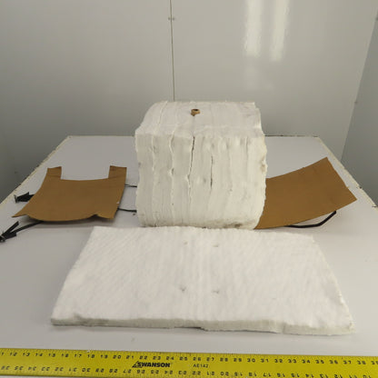 K-Lite #8 RCF Refractory Ceramic Fiber Anchored Block 1" x 12" x 24" L Lot Of 8
