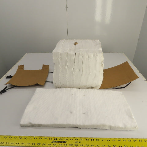 K-Lite #8 RCF Refractory Ceramic Fiber Anchored Block 1" x 12" x 24" L Lot Of 8