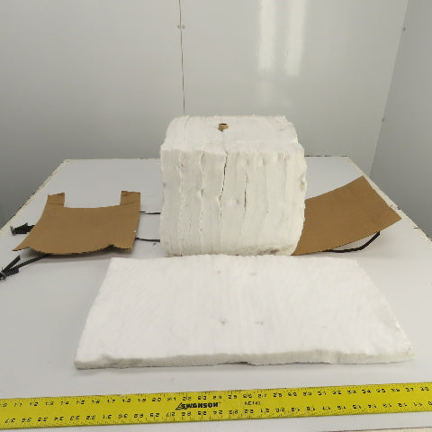 K-Lite #8 RCF Refractory Ceramic Fiber Anchored Block 1" x 12" x 24" L Lot Of 8