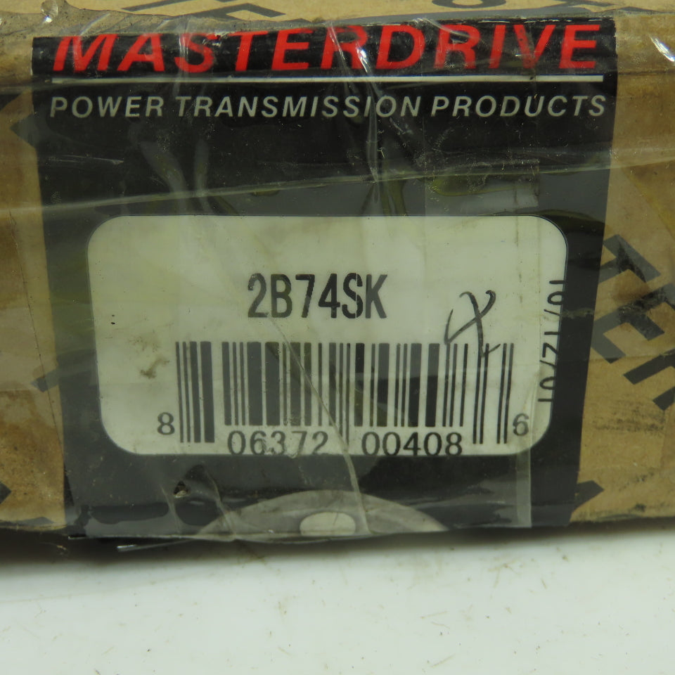 Masterdrive 2B74SK 2 Groove V-Belt Pulley Sheave 7.75" OD NEW