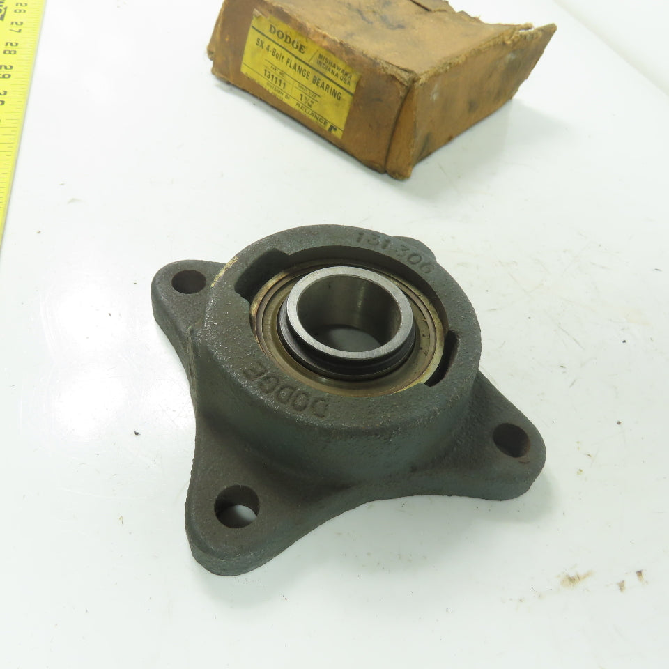 Dodge 131111 SX 1-3/16" 4-Bolt Flange Mount Ball Bearing
