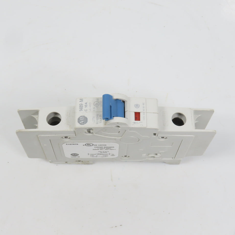 Allen Bradley 1489-M1C100 Ser D 10A Single 1-Pole Circuit Breaker 277V