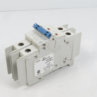 Allen Bradley 1489-M2C100 Ser D 10A Two 2-Pole Circuit Breaker 480/277V