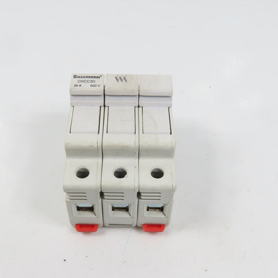 Bussmann CHCC3D 3-Pole 30A 600V Rail Mount Fuse Holder