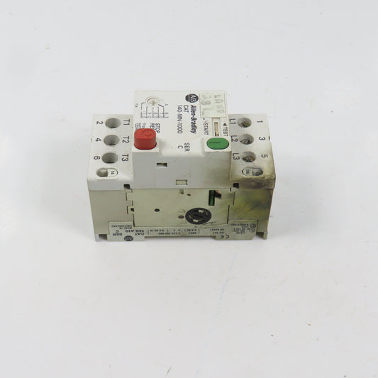 Allen Bradley 140-MN-1000 Ser C Manual Motor Starter / Protector 6.3-10A 15HP