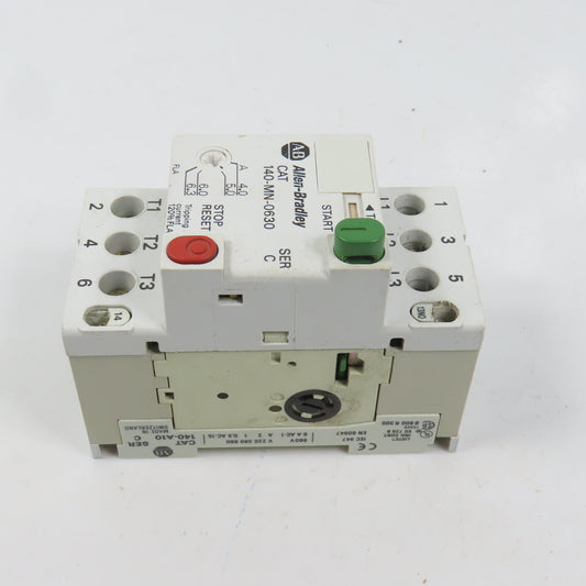 Allen Bradley 140-MN-0630 Ser C Manual Motor Starter / Protector 15HP 4.0-6.3A
