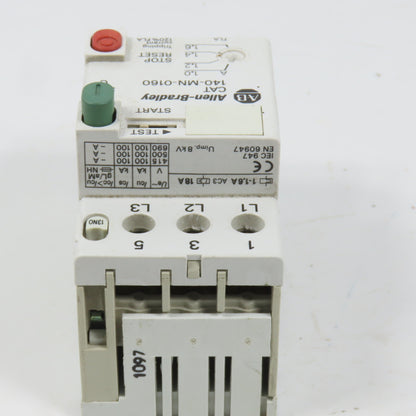 Allen Bradley 140-MN-0160 Ser C Manual Motor Starter / Protector 1HP 1.0-1.6A