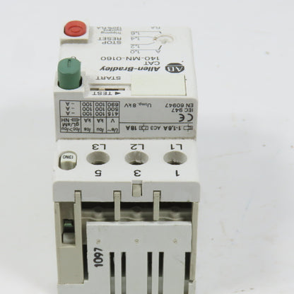 Allen Bradley 140-MN-0160 Ser C Manual Motor Starter / Protector 1HP 1.0-1.6A