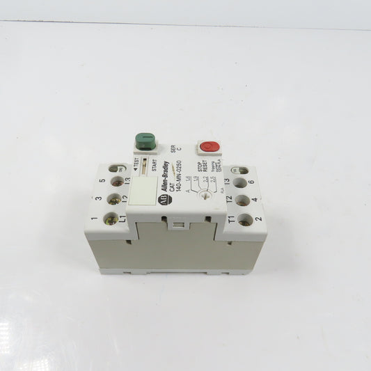 Allen Bradley 140-MN-0250 Ser C Manual Motor Starter / Protector 1HP 1.6-2.5A