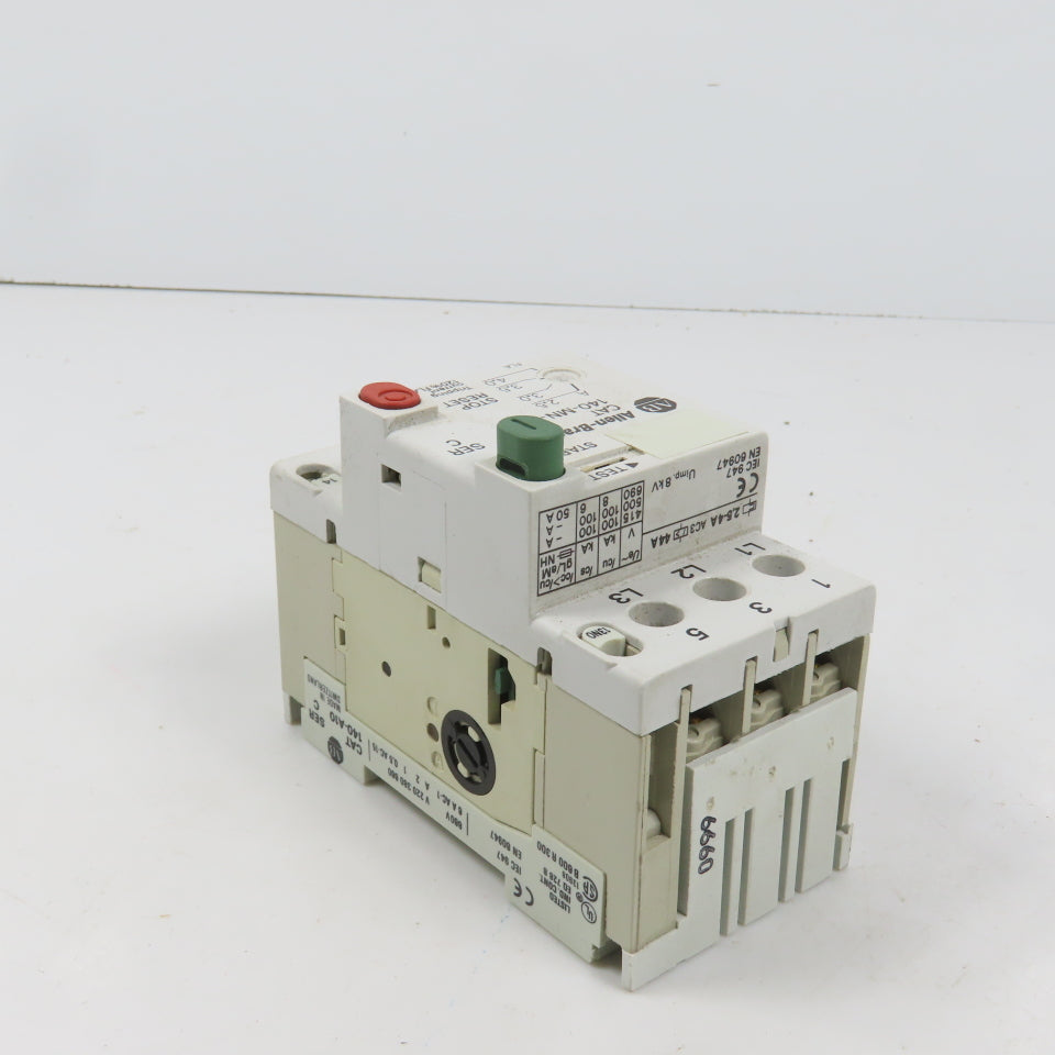 Allen Bradley 140-MN-0400 Ser C Manual Motor Starter / Protector 15HP 2.5-4.0A