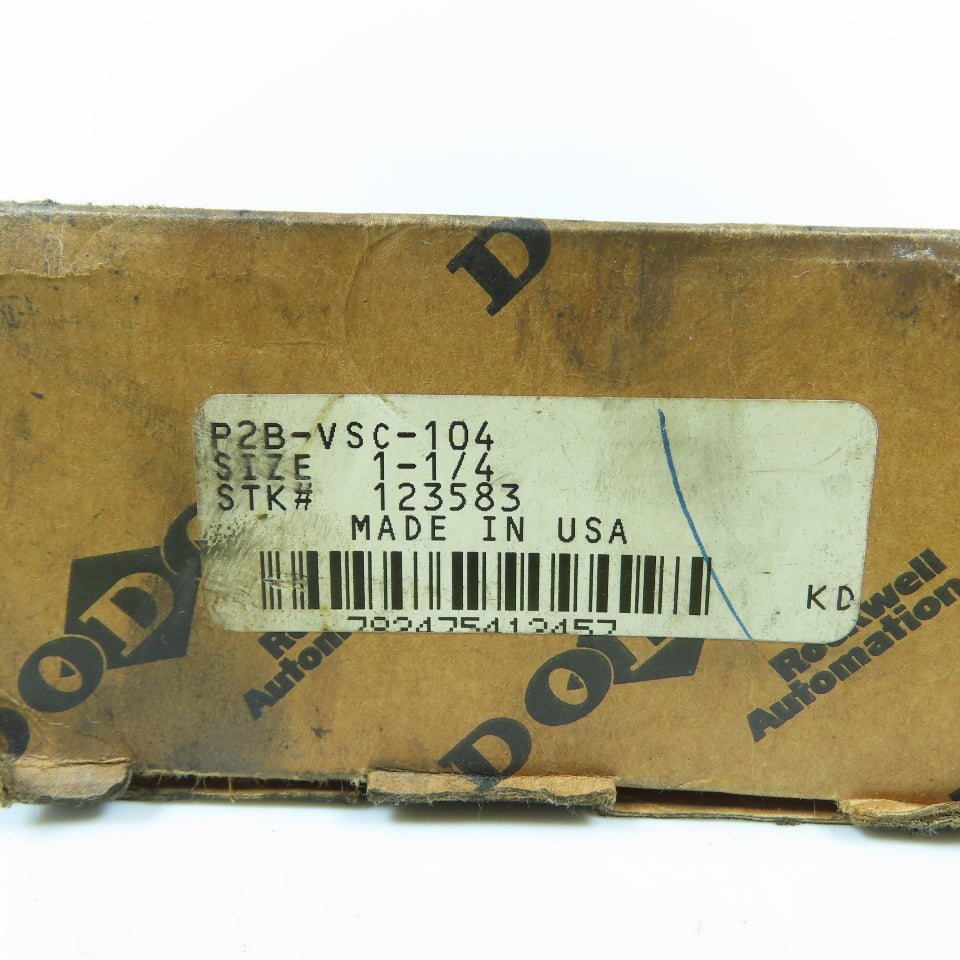Dodge P2B-VSC-104 123583 2-Bolt Flange Mount Pillow Block Bearing 1-1/4" NEW