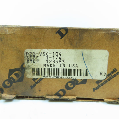 Dodge P2B-VSC-104 123583 2-Bolt Flange Mount Pillow Block Bearing 1-1/4" NEW