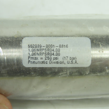 Parker 1.06NRPSR04.00 Single Acting Pneumatic Cylinder 1-1/16" Bore 4" stroke