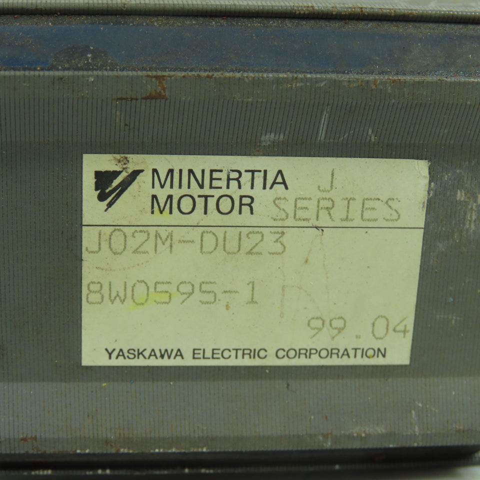 Yaskawa Minertia Motor J02M-DU23 Servo Motor 8W0595-1
