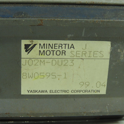 Yaskawa Minertia Motor J02M-DU23 Servo Motor 8W0595-1