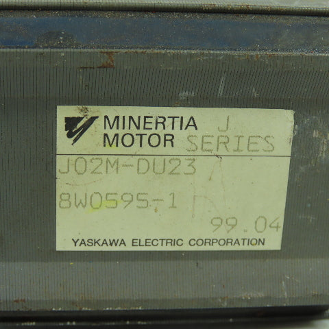 Yaskawa Minertia Motor J02M-DU23 Servo Motor 8W0595-1