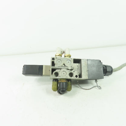 SMC NVFS2400-5FZB Solenoid Valve 1.0MPa 21-26VDC Coil W/ Manifold Block