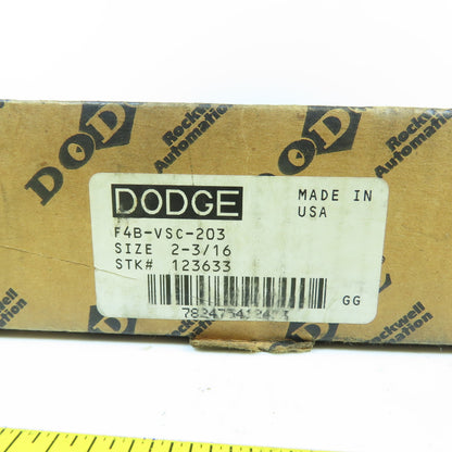 Dodge F4B-VSC-203 123633 4-Bolt Flange Mount Block Ball Bearing 2-3/16" NEW