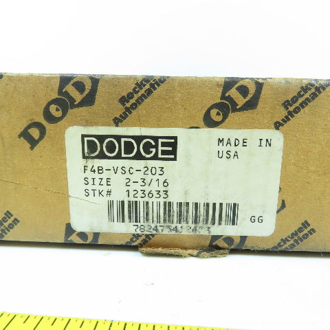 Dodge F4B-VSC-203 123633 4-Bolt Flange Mount Block Ball Bearing 2-3/16" NEW