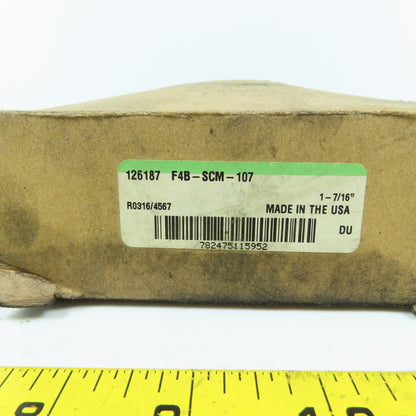 Dodge F4B-SCM-107 4-Bolt Flange Mount Block Ball Bearing 1-7/16" NEW