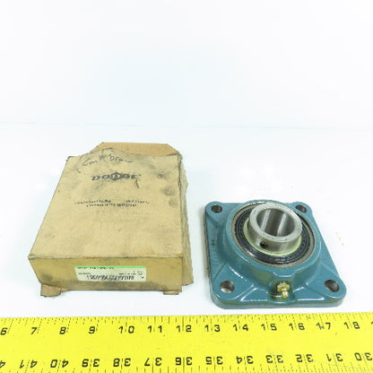 Dodge F4B-SCM-107 4-Bolt Flange Mount Block Ball Bearing 1-7/16" NEW