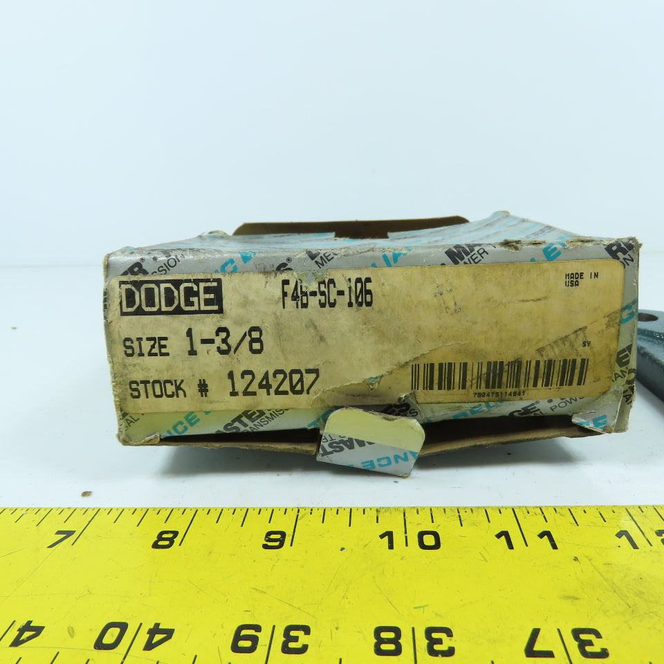 Dodge F4B-SC-106 124207 4-Bolt Flange Mount Block Ball Bearing 1-3/8" NEW