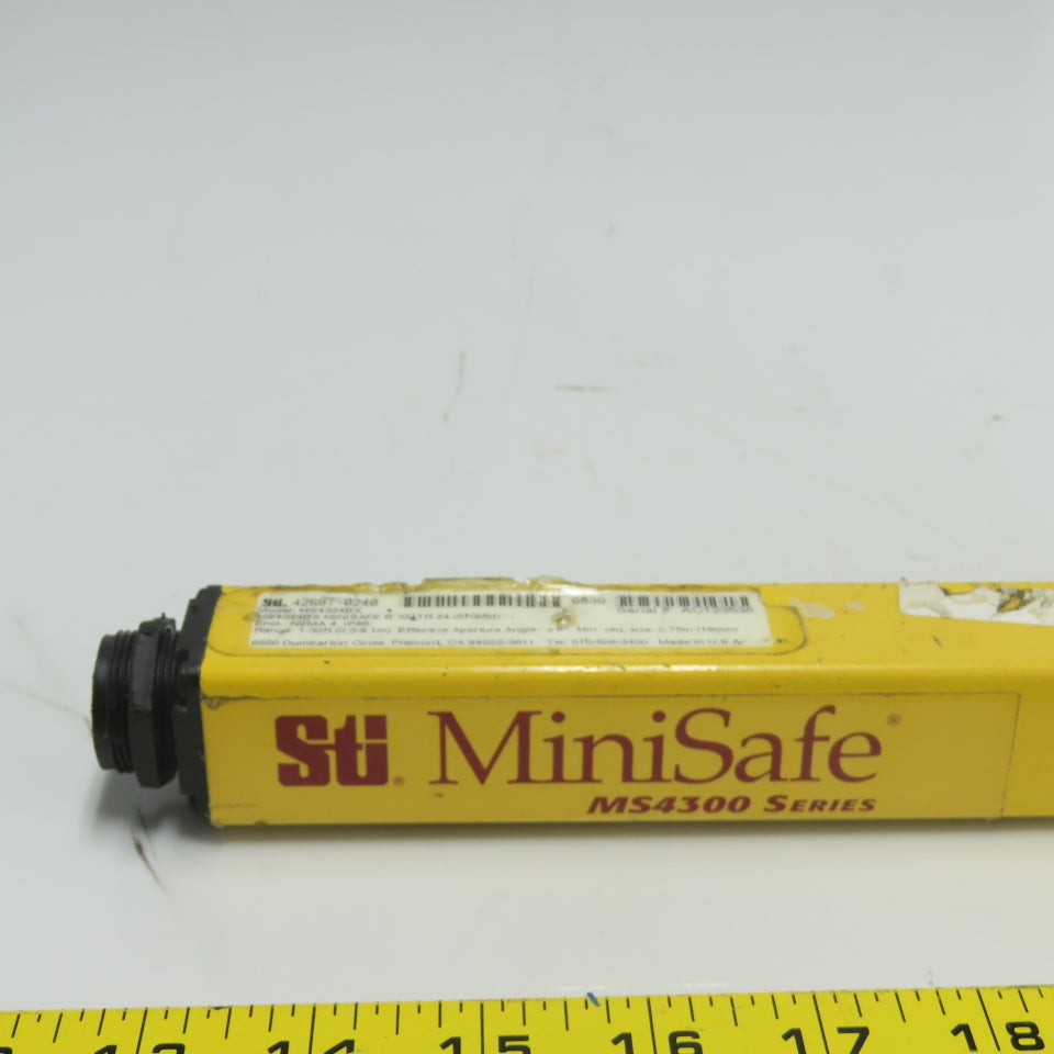 STI MS4324BX Mini-Safe Light Curtain Transmitter 1-30Ft Range 42687-0240