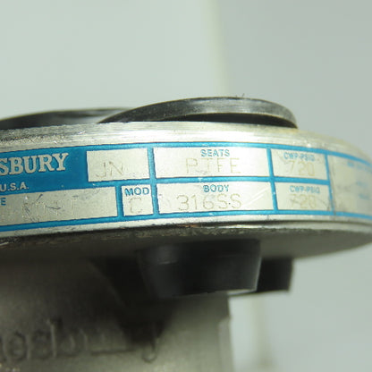 Jamesbury 1/2 530SV-31-3600TT Ball Valve 1/2-30S CF8M 720CWP-PSIG