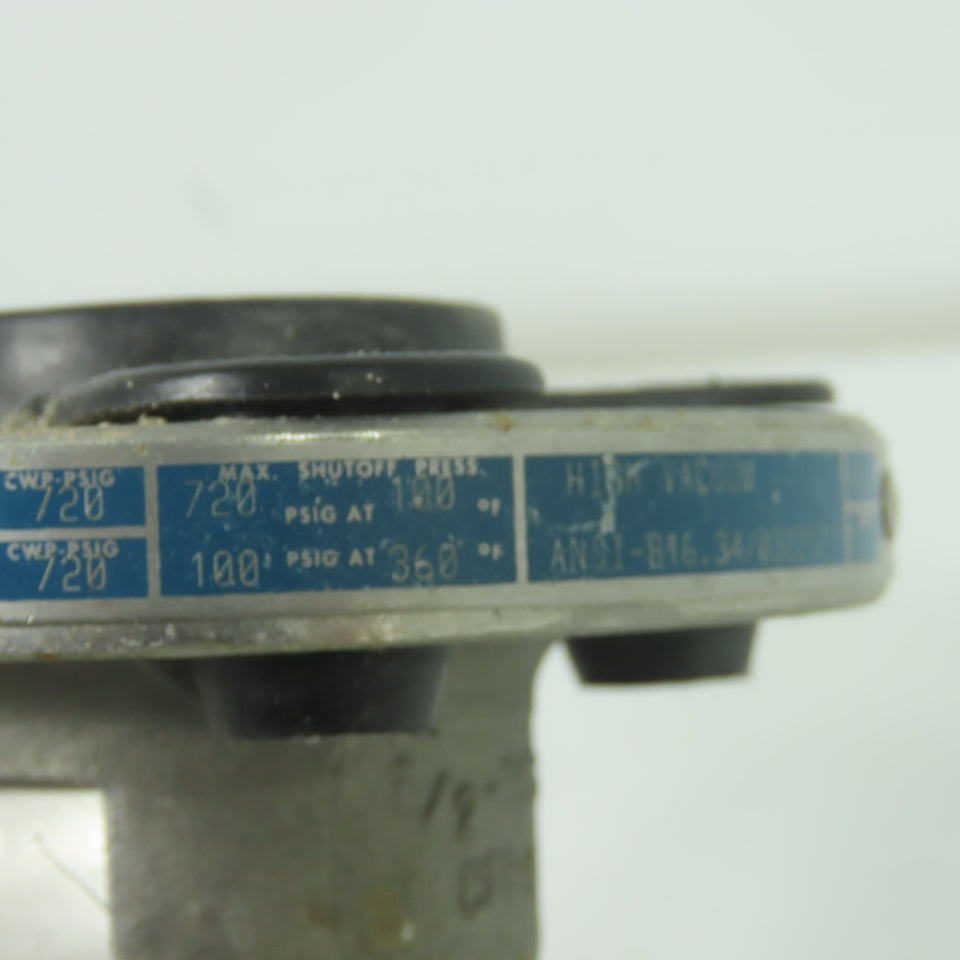 Jamesbury 1/2 530S-V-31-3600-TT Ball Valve 1/2-30S CF8M 720CWP-PSIG