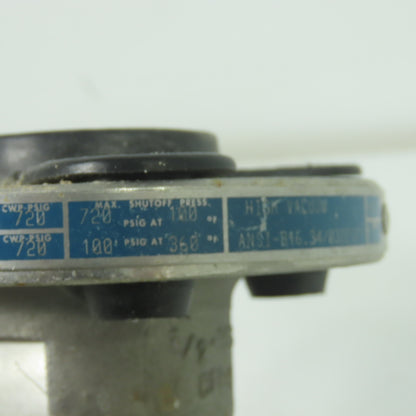 Jamesbury 1/2 530S-V-31-3600-TT Ball Valve 1/2-30S CF8M 720CWP-PSIG