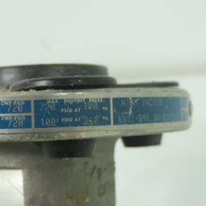 Jamesbury 1/2 530S-V-31-3600-TT Ball Valve 1/2-30S CF8M 720CWP-PSIG