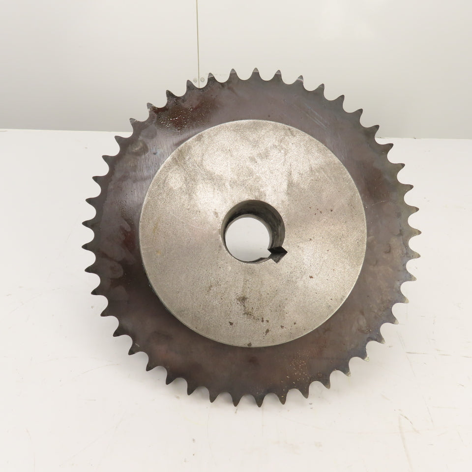 80A45 45-Tooth A-Plate Roller Chain Tension Slip Sprocket 2.5" Bore 1" Pitch