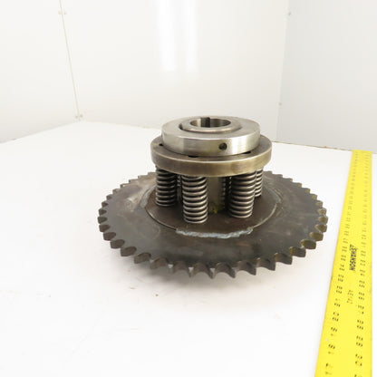 80A45 45-Tooth A-Plate Roller Chain Tension Slip Sprocket 2.5" Bore 1" Pitch