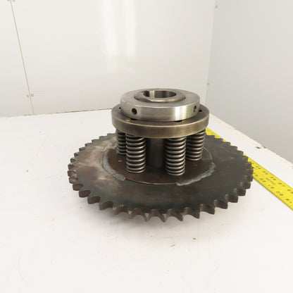80A45 45-Tooth A-Plate Roller Chain Tension Slip Sprocket 2.5" Bore 1" Pitch