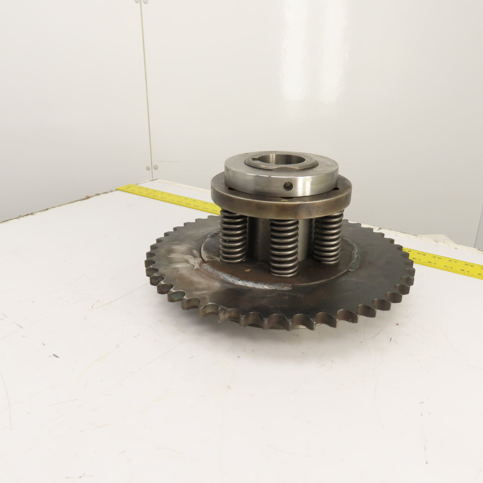 80A45 45-Tooth A-Plate Roller Chain Tension Slip Sprocket 2.5" Bore 1" Pitch