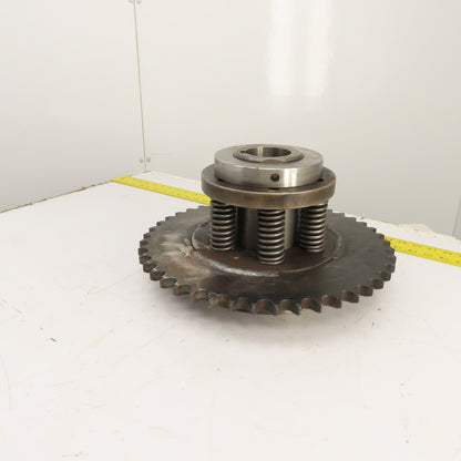 80A45 45-Tooth A-Plate Roller Chain Tension Slip Sprocket 2.5" Bore 1" Pitch