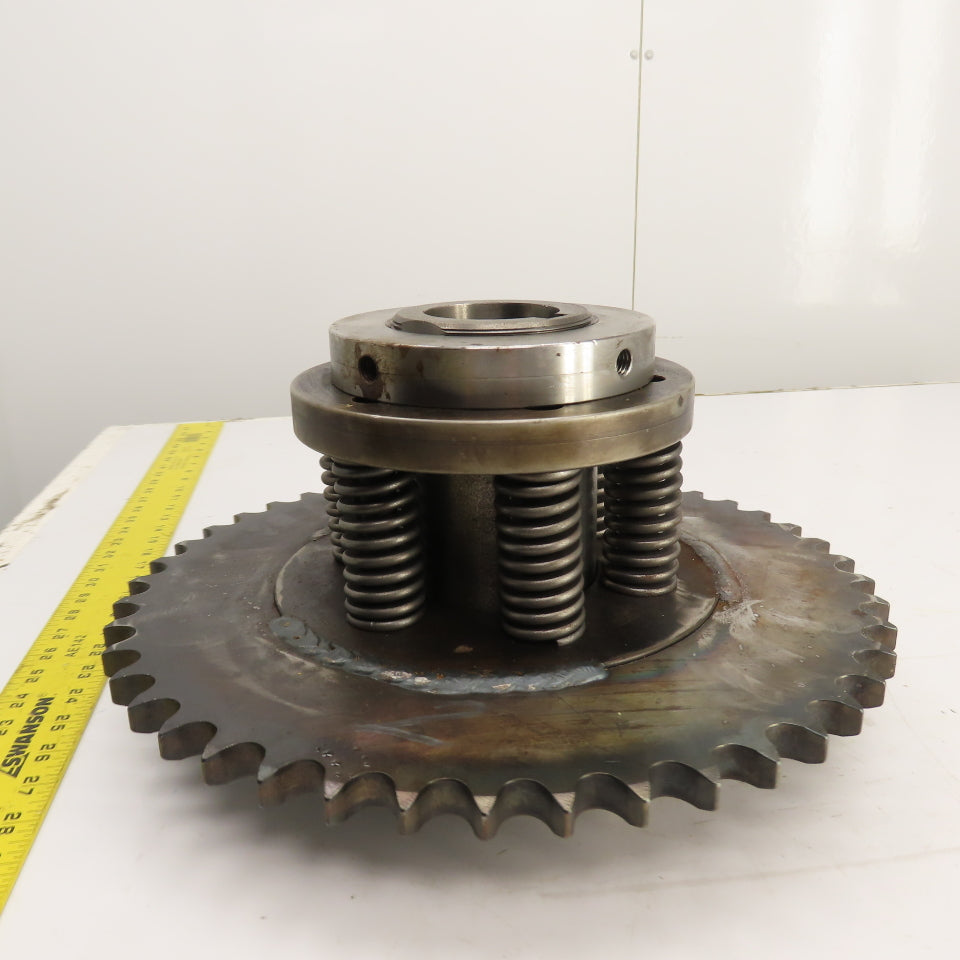 80A45 45-Tooth A-Plate Roller Chain Tension Slip Sprocket 2.5" Bore 1" Pitch