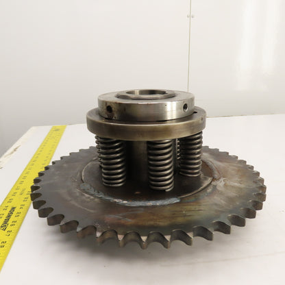 80A45 45-Tooth A-Plate Roller Chain Tension Slip Sprocket 2.5" Bore 1" Pitch