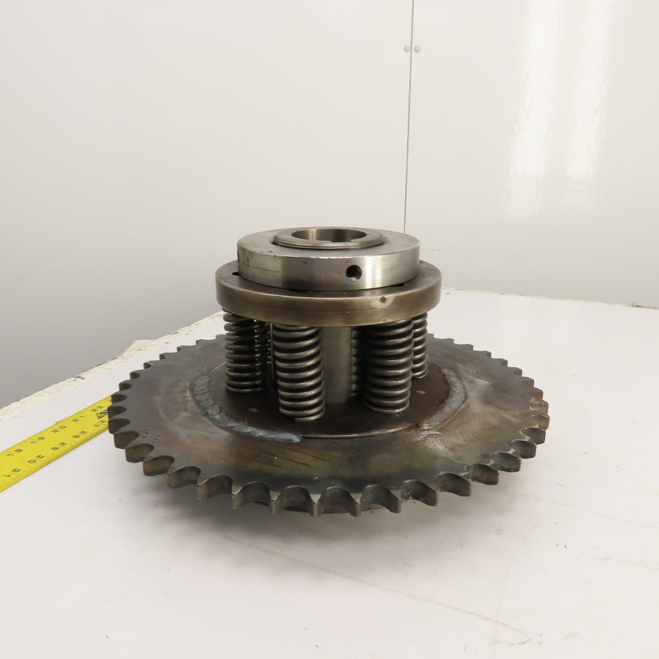 80A45 45-Tooth A-Plate Roller Chain Tension Slip Sprocket 2.5" Bore 1" Pitch