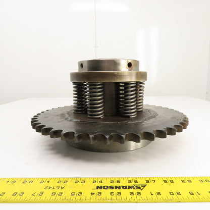 80A45 45-Tooth A-Plate Roller Chain Tension Slip Sprocket 2.5" Bore 1" Pitch