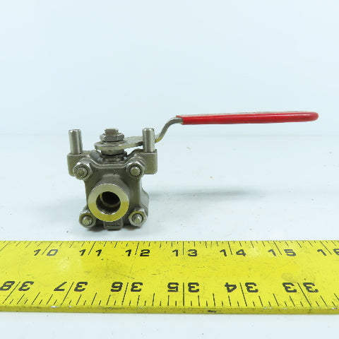 Flowserve 4466PMSW 1/4" Stainless Steel Ball Valve CWP 1440 Temp 500°F