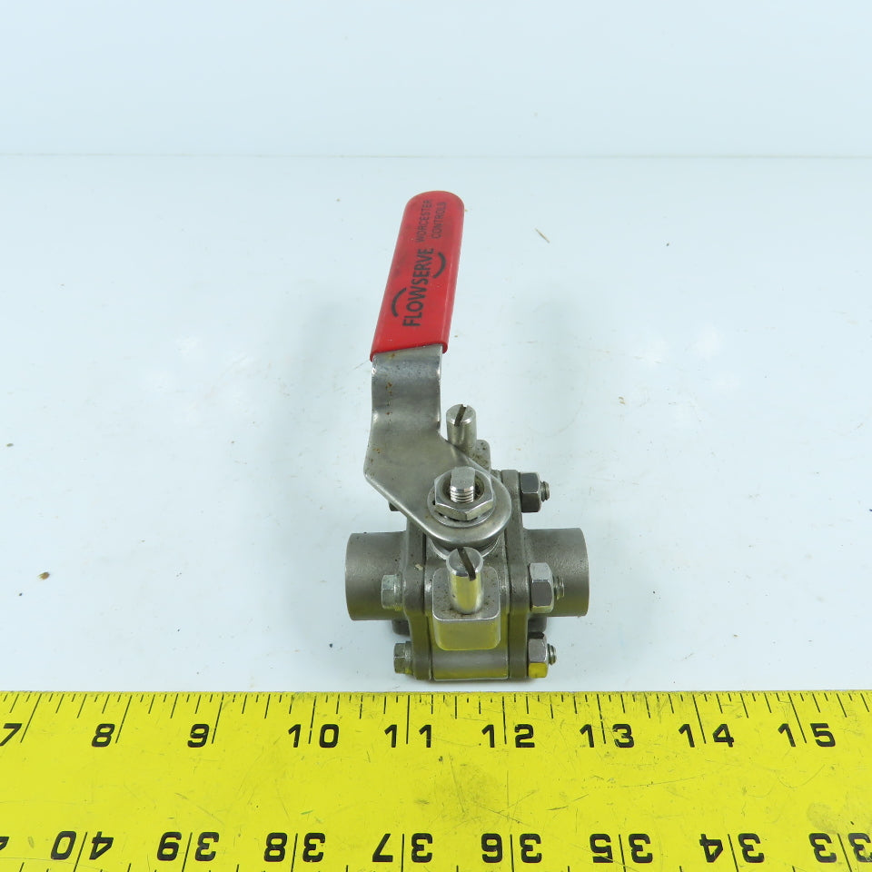 Flowserve 4466PMSW 1/4" Stainless Steel Ball Valve CWP 1440 Temp 500°F