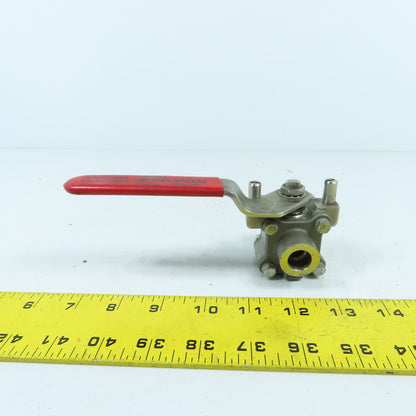 Flowserve 4466PMSW 1/4" Stainless Steel Ball Valve CWP 1440 Temp 500°F