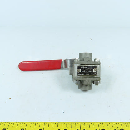 Flowserve 4466PMSW 1/4" Stainless Steel Ball Valve CWP 1440 Temp 500°F