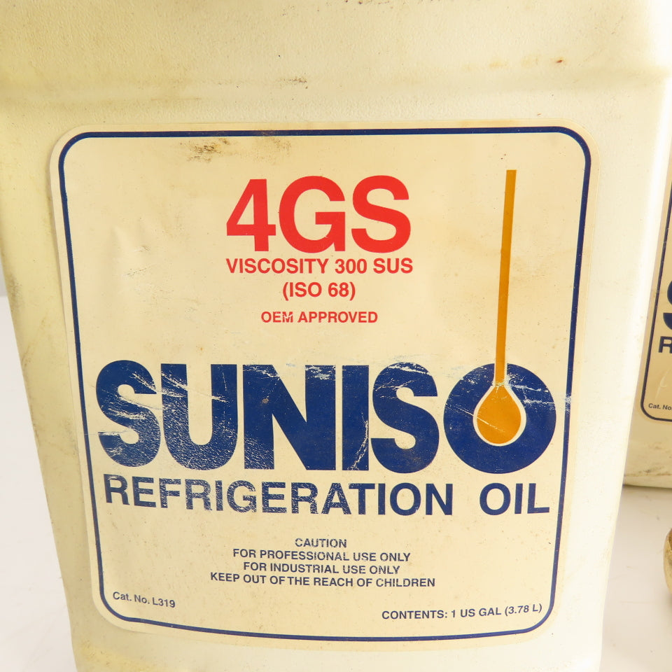 Suniso 4GS L319 Refrigeration Oil Viscosity 300 SUS (ISO 68) Lot Of 4